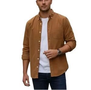 NN07 Arne Linen Button-Down Shirt  size: XL  Made in Portugal